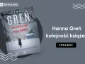 Okładka książki Hanny Greń "Morderstwo pod choinkę" i informacja o kolejności książek autorki.