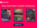 Okładki książek Tess Gerritsen: "Wybrzeże szpiegów", "Lato tajemnic", "Wysłuchaj mnie". Sprawdź kolejność czytania.