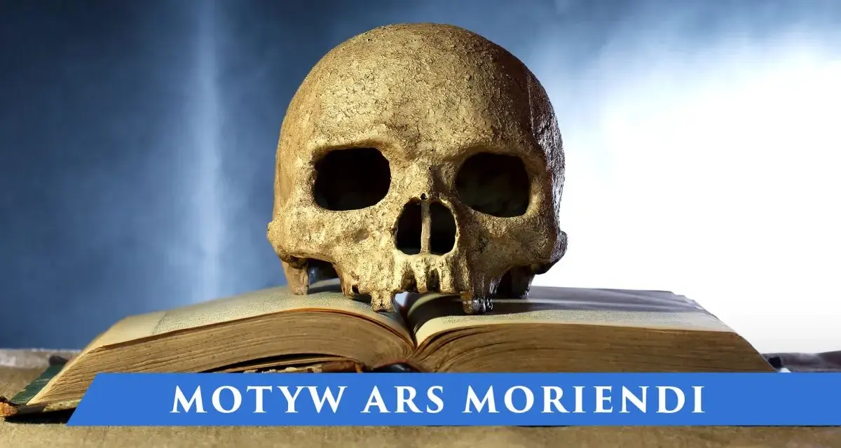 Czaszka na otwartej księdze, symbolizująca motyw ars bene moriendi – sztukę dobrego umierania.