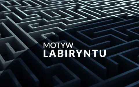 Skomplikowany labirynt, symbolizujący motyw labiryntu w literaturze, gdzie bohaterowie szukają wyjścia z życiowych zawiłości.