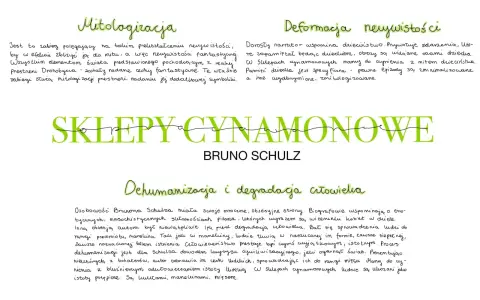 Sklepy cynamonowe streszczenie: Dehumanizacja i degradacja człowieka. Bruno Schulz ukazuje mroczne obsesje, sprowadzając ludzi do rangi manekinów i mięsa.