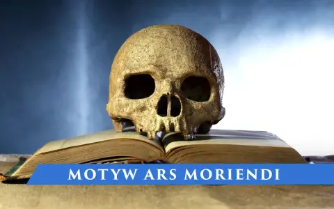 Czaszka na otwartej księdze, symbolizująca motyw ars bene moriendi – sztukę dobrego umierania.