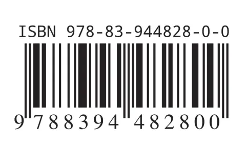 Kod kreskowy z numerem ISBN 978-83-944828-0-0. To unikalny identyfikator książki, który ułatwia jej wyszukiwanie.