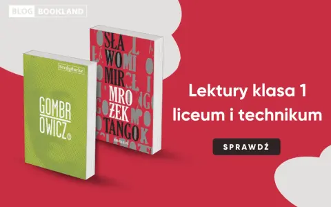 Lektury klasa 1 liceum i technikum: "Ferdydurke" i "Dżuma" na czerwonym tle. Sprawdź!