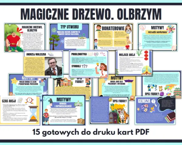 Magiczne Drzewo. Olbrzym streszczenie: opowieść o odwadze, przyjaźni i sile współpracy, która pomaga bohaterom pokonać nawet największe trudności.