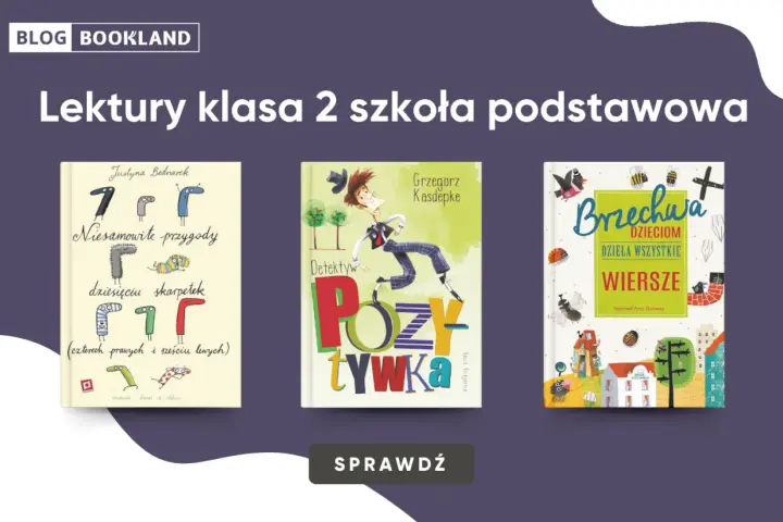 Lektury klasa 2: "Niesamowite przygody dziesięciu skarpetek", "Detektyw Pozytywka" i "Brzechwa dzieciom".
