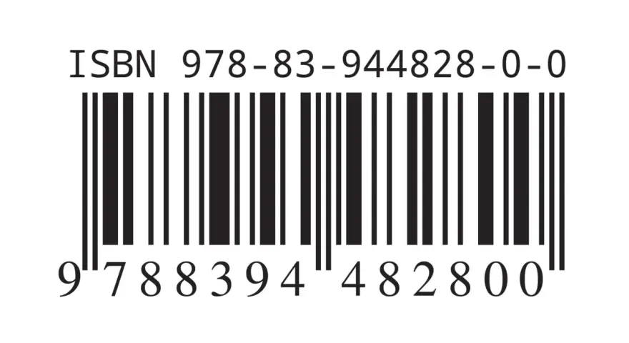 Kod kreskowy z numerem ISBN 978-83-944828-0-0. To unikalny identyfikator książki, który ułatwia jej wyszukiwanie.