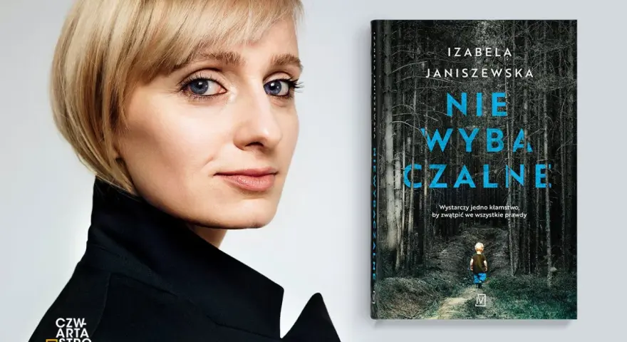 Izabela Janiszewska i jej książka "Nie wybaczalne". Kolejność czytania jej kryminałów jest ważna dla pełnego zrozumienia fabuły.