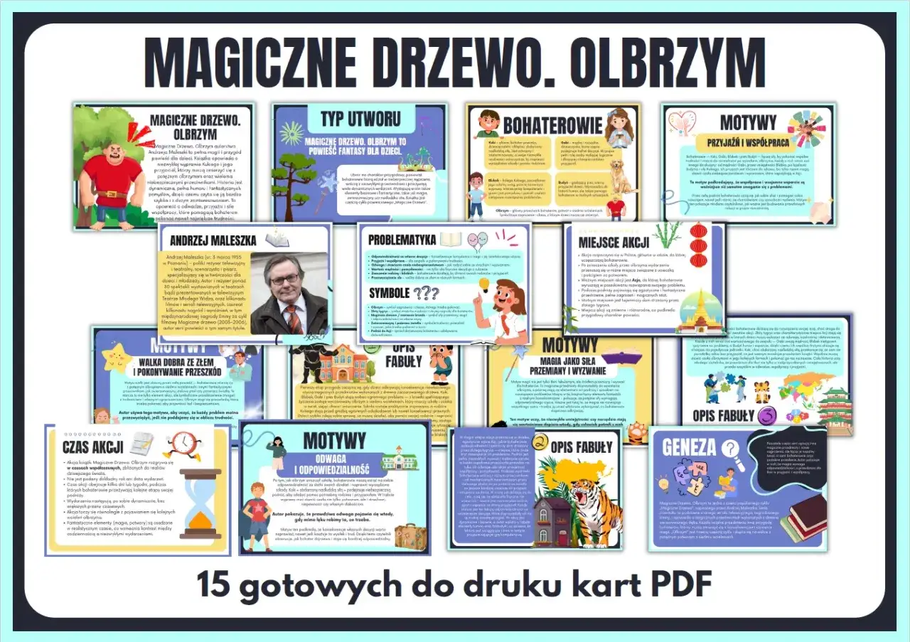 Magiczne Drzewo. Olbrzym streszczenie: opowieść o odwadze, przyjaźni i sile wsp&oacute;łpracy, kt&oacute;ra pomaga bohaterom pokonać nawet największe trudności.